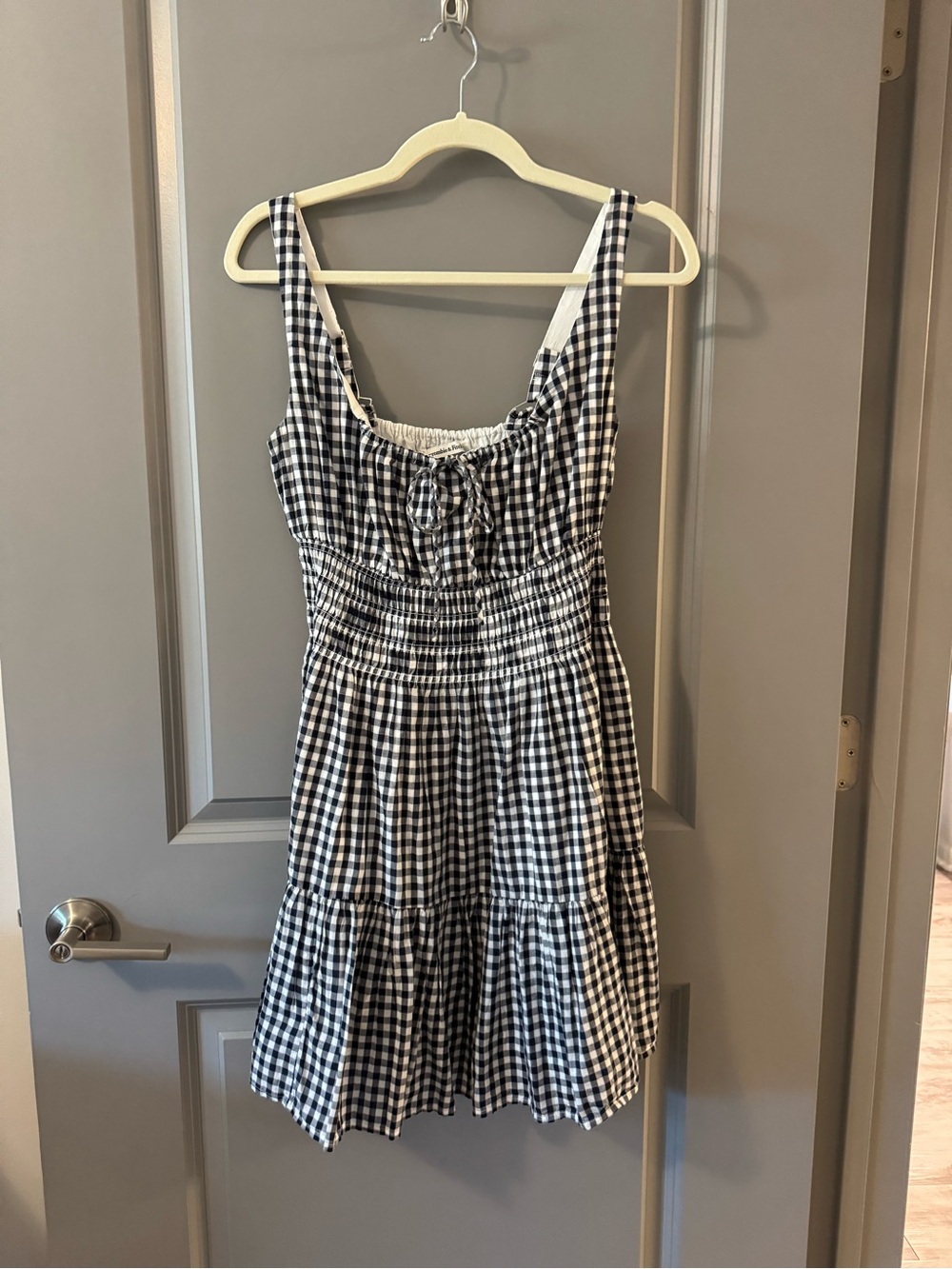 Abercrombie & Fitch Black and White Gingham Sundress